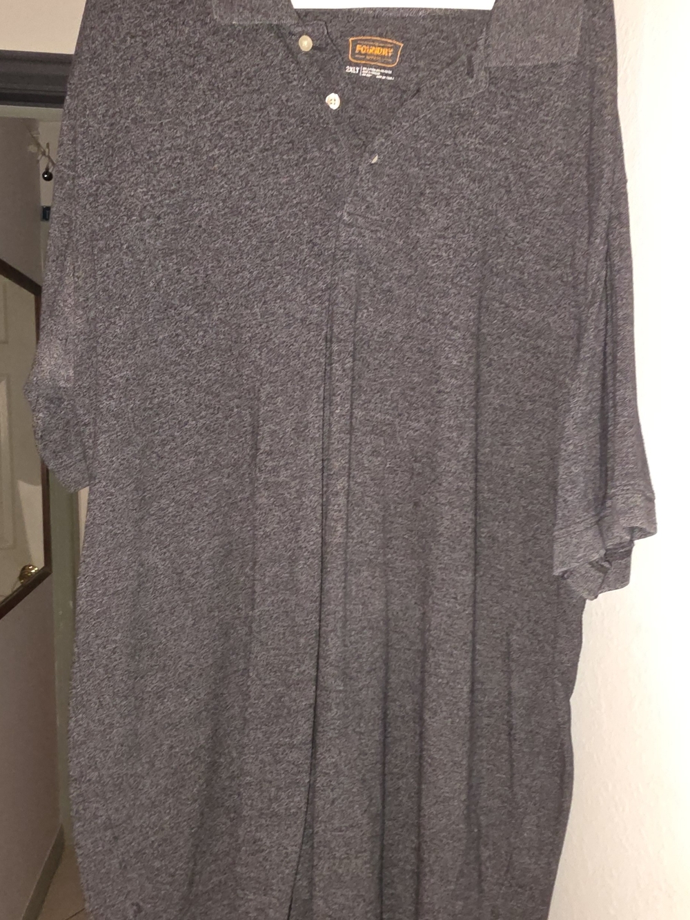 Men's Heather Charcoal Polo Shirt